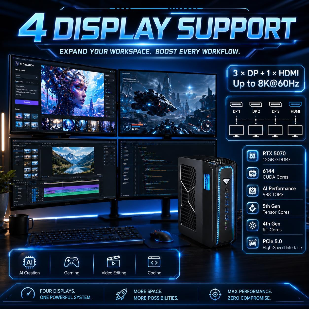 Msecore Liquid Cooling Mini PC - огляд і ціна Desktop Gaming Gpu 32Gb