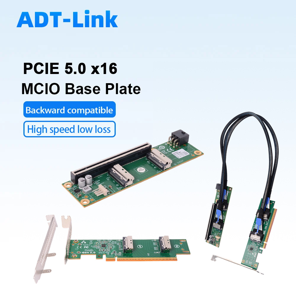 ADT-Link PCIe 5.0 X16 To MCIO  - огляд і ціна Pcie 5.0 Gpu Riser Cable